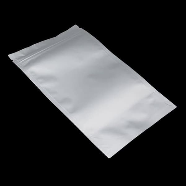 Aluminiums taske - Pakke med 50 - 10x15cm - Lynlåslukning - Varmeforsegles - Tørfoder