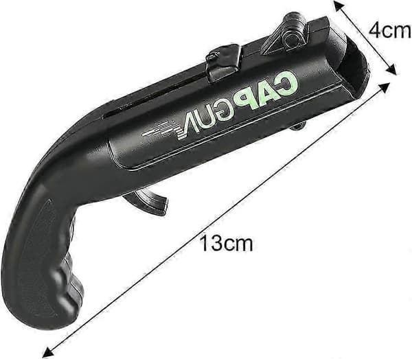 Ølflaskeåpner hettepistol, 4 stk flasketopppistol ølåpner, morsom hettepistolutskyter