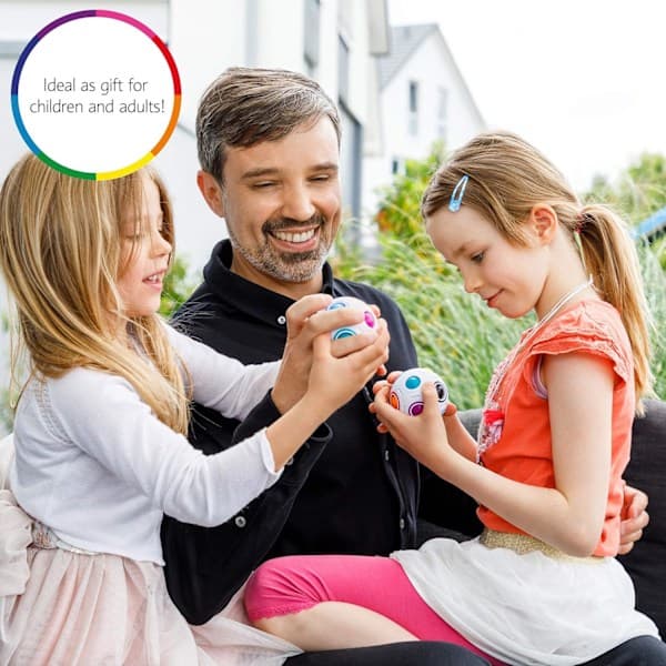 Magisk Regnbueball 3D-puslespill for barn | Regnbuepuslespillball | Hjernetrim for gutter 6-10 år | Leker for gutter | Tenåringsgave til gutter | Reise