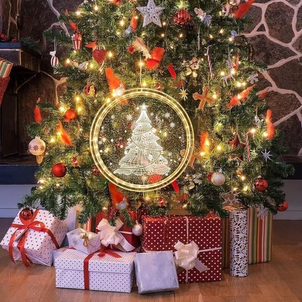 Juldekoration fönsterbelysning, hängande fönsterbelysning