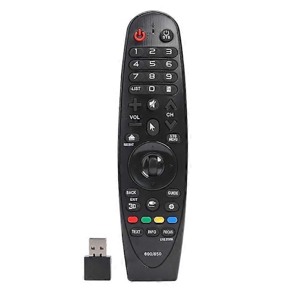 Universal erstatningsfjernkontroll for Smart TV med USB-mottaker Kompatibel -for LG- Magic Remote AN-MR600 AN-MR650 42LF652v