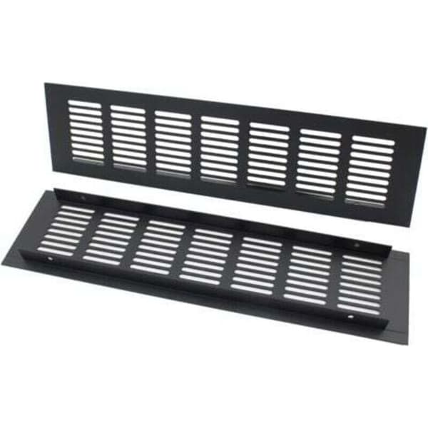 Rektangulær ventilationsrist, luftventil, rektangulær ventilationsrist ideel til ventilation 80 × 300 mm
