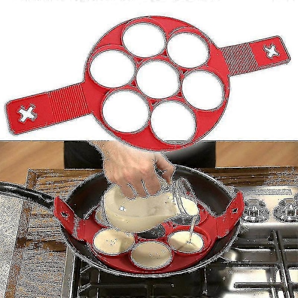 Non-stick Pannkakstillverkningsverktyg Äggring Ost Äggkokare Stekpanna Vänd