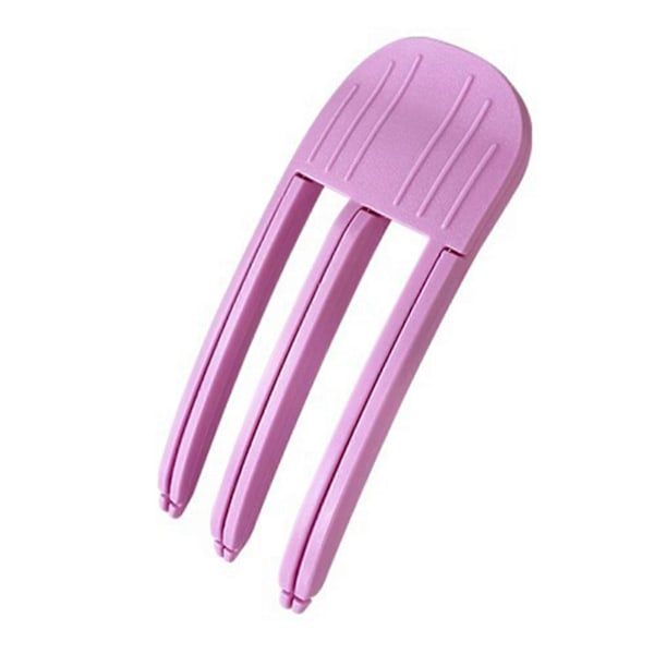 Pannelugger for kvinner, enkle å bruke, DIY hårrullere for styling, klipping, seksjonering av salonghår Purple Small