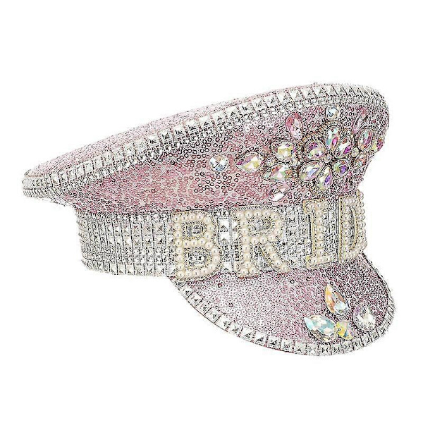 Nyhet Bröllopshatt För Bruden pink