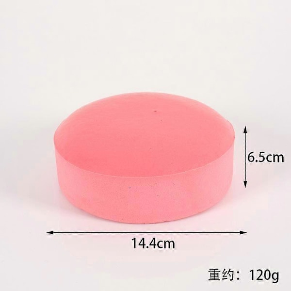 Klebrig brød Squishy, Klebrig toast Squishy, Toast skivet brød stressleke pink orbicular