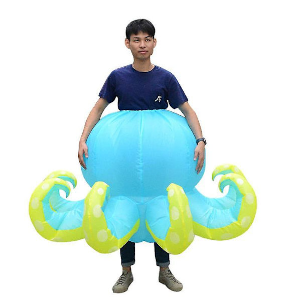 Blæksprutte Kostume Voksen Halloween Cosplay Oppustelig Dragt Kvinder Mænd Performance Nederdele Karneval Party Maskot Klæd Dig Ud Rekvisitter purple One Size