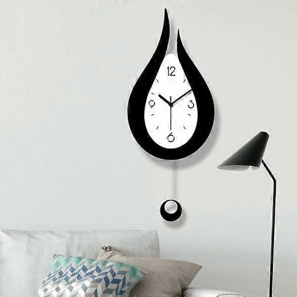 Tysta Väggklockor Vattendroppar Swing Väggklocka Modern Design Nordisk Stil Vardagsrum Väggklockor Mode Kreativ Sovrum Väggklocka