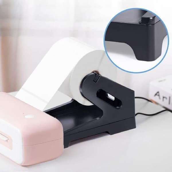 Termisk etikettholder - 1 stk, ekstern dispenser, til ruller - Egnet til termiske printere, foldede etiketter