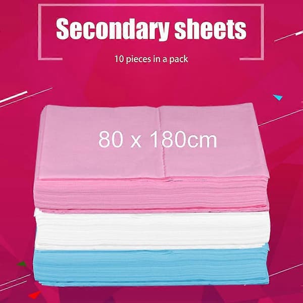 80x180cm Engangs Non Woven Laken - 10 Pakning