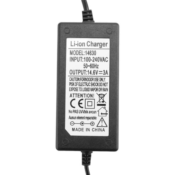 14.6V 3A LiFePO4 Litiumjärnfosfatbatteriladdare, EU-kontakt