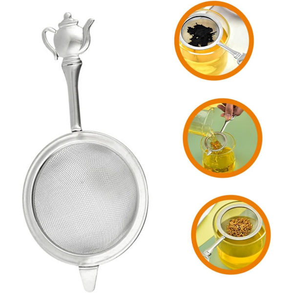 Te-si Rustfrit Stål Te-si Matcha-si Metal Si Løse Te-blade Te-infuser Mini