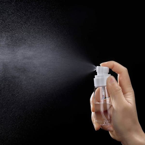 Sprayflaska, tom återanvändbar plastsprayflaska för resebruk för hudvårdslotion