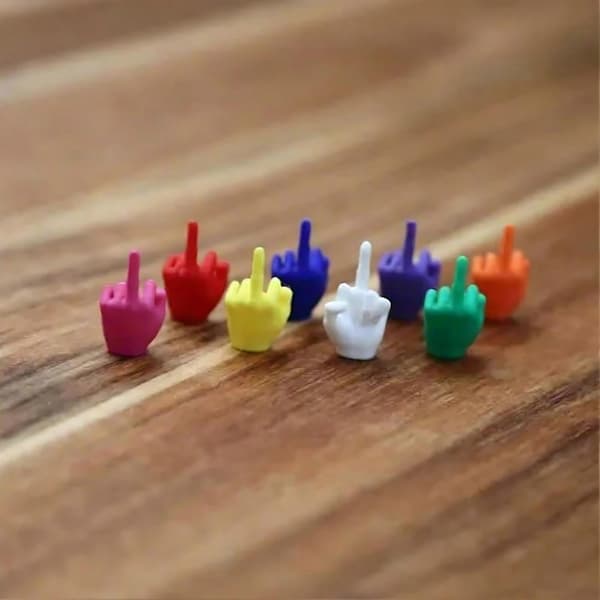 Mini Långfingerfigur – Liten Hand Skrivbordsdekoration – för Kontor & Buspresent 50pcs