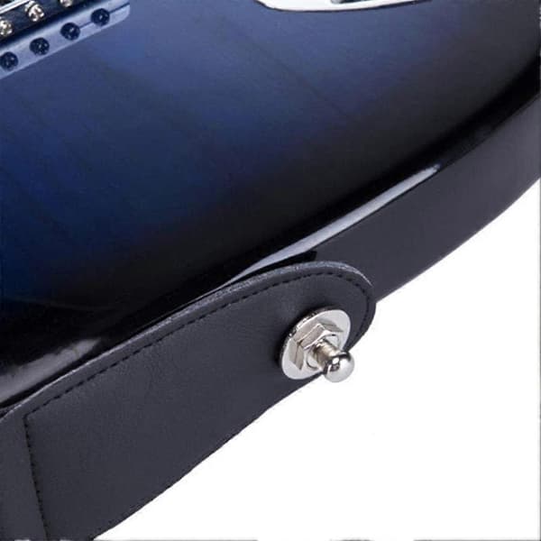 Gitarrremmar Lås Set 6 Pack Remmar Lås Set Knappar Säkerhet Snabb Släpp Straplocks Remmar Delar för Akustisk, Ukulele, Martin, Banjo, Elektrisk