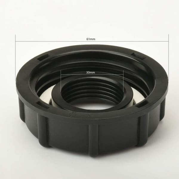 S60x6 lock, 1000L IBC-adapter, 1-tums IBC-tankkoppling