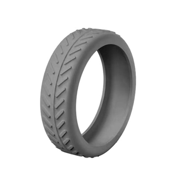 Mjuka silikonhjulskydd för resväska, ljuddämpande hjulskydd för affärsresor Grey 1pcs