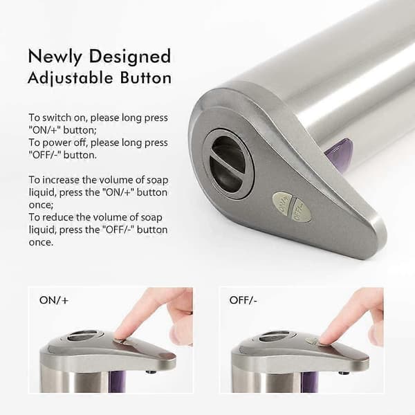 Jabn Automatisk Rostfri Dispenser 250ml Sensor för Infraröd Rörelse