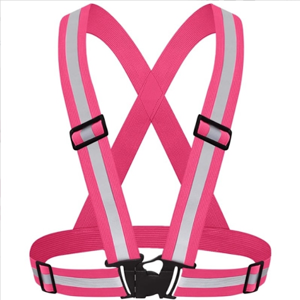 Sort Reflekterende Sele - Praktisk Reflekterende Vest til Maksimal Synlighed Pink