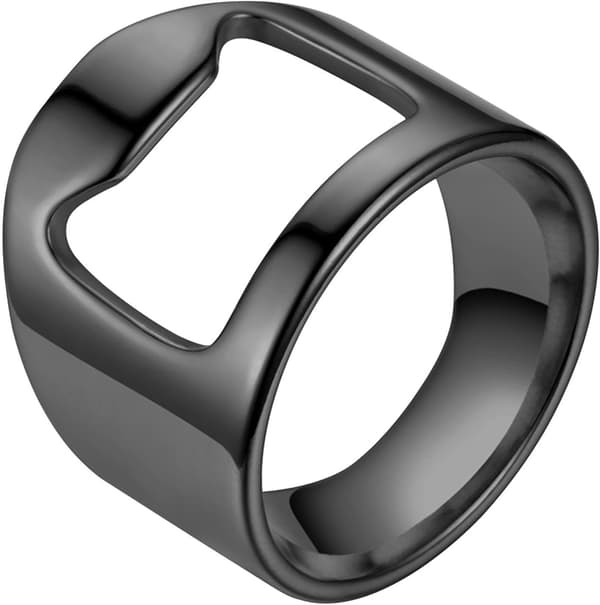 Ring Flaskeåbner - Bærbar Ølflaskeåbner - Stilfuld Titanium Stål Bartender Ring, Kreativ Bærbar Ølflaskeåbner