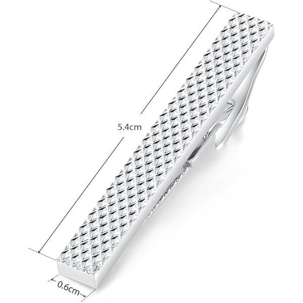 Miesten solmiopidin, normaali verkkokoko, ruostumaton teräs, liikelahjaksi häihin, 5,4 cm