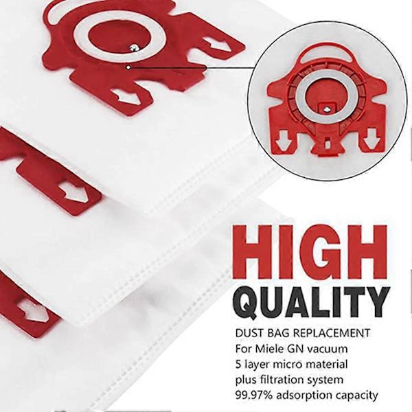 20-pack Ersättnings FJM 3D Efficiency Dammsugarpåse för S200, S300, S600, S4 S6 Compact C2 C1 Serie Behållare