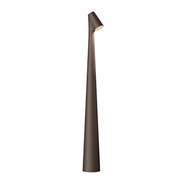 Elegant Slank Konisk Fod Bordlampe Bærbar Dæmpbar Led Skulptur Lys Dec Black