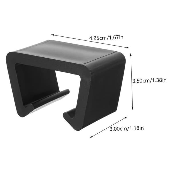 Møbelfikseringsclips, Plastmøbelklemmer, Rattan Sofafordbindere til Havemøbler, Sofa, Terrassemøbler - 8 Stk (Sort)