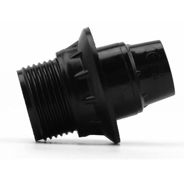 Svart E14 Lamphållare, 4 Delar E14 Sockel, E14 Lampsockel, Solid Lampsockel, Svart Sockeladapter