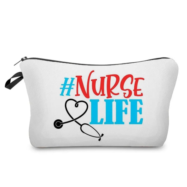 Piirretty Hoitaja Kosmetiikkakassi Sairaala Lääkärilahja Meikkikassi Matkustus Mini Toilettkassit Naisten Kassi Järjestäjä Insert hz6979 Hoitajakassi hz6979 Nurse Bag