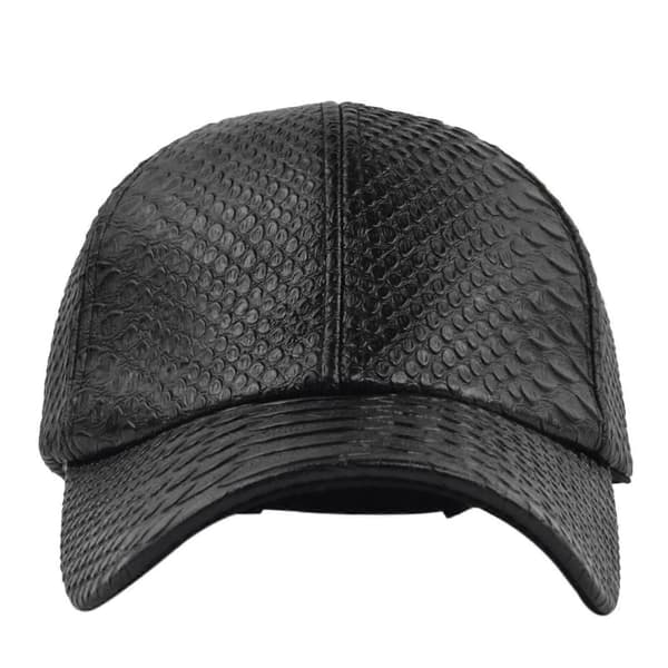 Äkta Läder Unisex Baseballkeps - Baseballkeps med Justerbart Spänne, 100% Ny Gray