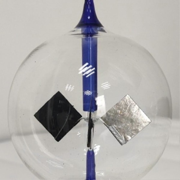 4 Blader Roterende Glass Vindmølle Solcelledrevet Crookes Radiometer Lysmølle/Pedagogisk Undervisning S