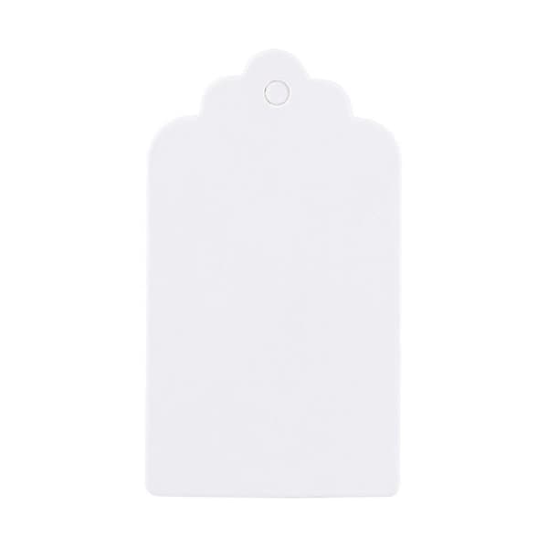100x Blanke Kraft Papir Hengelapper for Bryllupsfestgaver, Prislapper, Gavekort