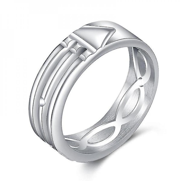 Unisex Atlantis Ringe i Rustfrit Stål, Sølvguld Farver til Kvinder og Mænd LWC