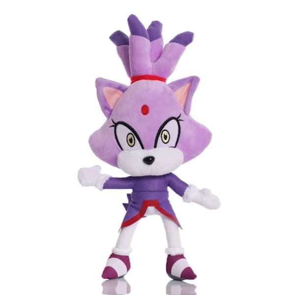 28 cm Sonic Plyschdocka Nyckelring Shadow Hedgehog Fylld Hänge Leksak - i lager
