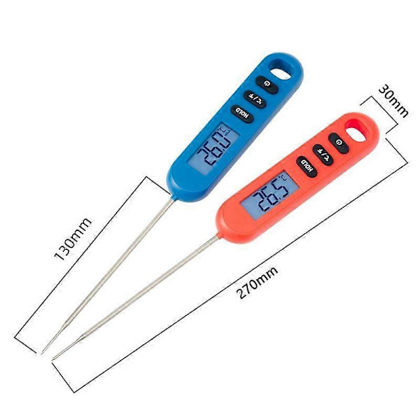 1-pack Kök Mat Kött Termometer Mjölk Temperatur Probe Elektronisk Termometer Grill