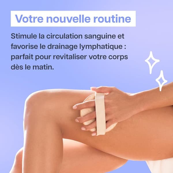 Tørmassagebørste mod cellulite og strækmærker, eksfolierende lymfedrænage kropsbørste, eliminerer appelsinhud