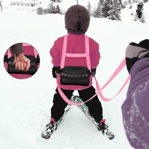 Lasten hiihtokaapelin jalkojen harjoitusvaljaat irrotettavalla hihnalla, lapsen nopeuden hallinta hiihtäessä, kadonneen esto -nauha, taaperon kävely orange