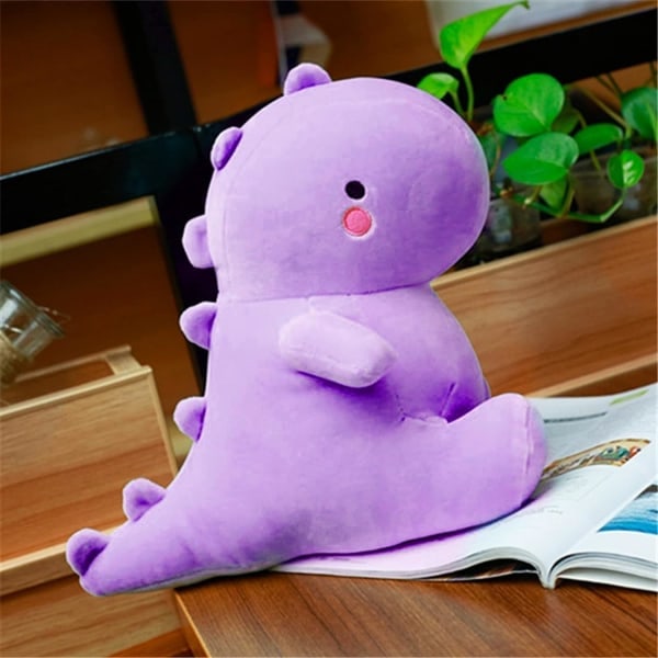 Søte Dinosaur Plysj Dyr, Fet Dinosaur Plysj Dyr Dukker, Myk Plysj Fyllt Dyr Dino Plysj, Bursdagsgaver 12 Tommer Pink