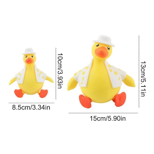 Stress Relief Leker Kle Opp And, Morsom Søt Elastisk Myk And Squishy Leker, 100% Ny Gul