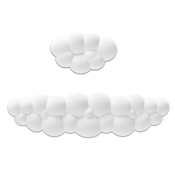 Cloud Håndleddsstøtte Sett Tastatur Håndleddsstøtte Mus Håndleddsstøtte Memory Foam Håndleddsstøtte for Tastatur Mo