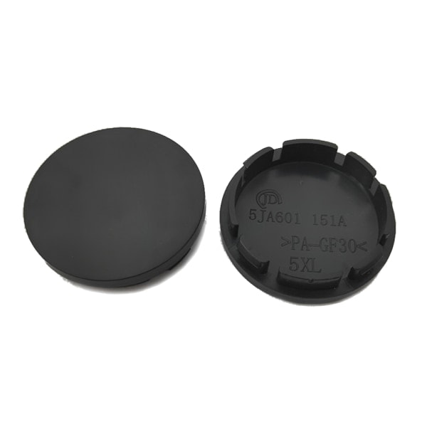 4 stk./sæt Sort/Sølv 56mm Bilhjul Centerkapsel til Fælghub ABS Kapsler Bil Univer Sort Silver