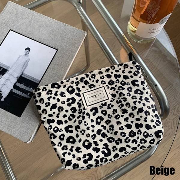 Print Kosmetisk Dame Ternede Kosmetikpung - høj kvalitet beige beige