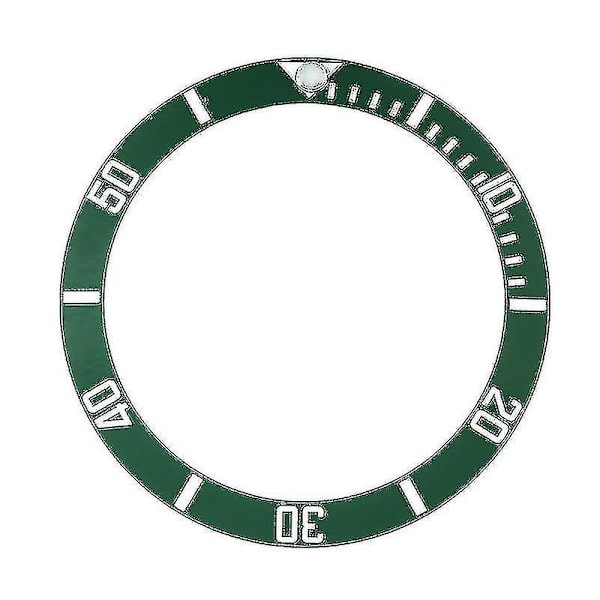 Urskive Keramisk Bezel, Submariner Automatisk Utskiftningstilbehør WhiteGreen