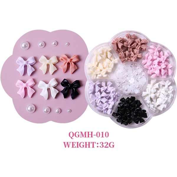 Farverige Roset Negle Nitter Rhinestone Krystal 3D Harpiks Roset Negle Charms Sæt Til Negle Design Søde Roset Negle Dekorationer