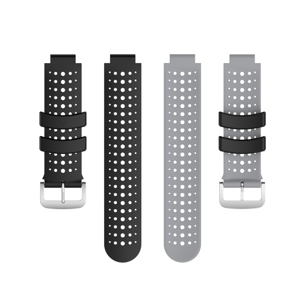 Silikoninen ranneke Garmin Forerunner 220, 230, 235, 630, 620, 735XT, Approach Musta Black