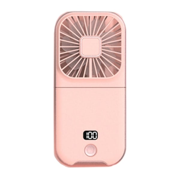 Bärbar Laddningsbar Mini Fläkt Handhållna Fläktar Hopfällbara Fläktar Bärbar Handfläkt Pink