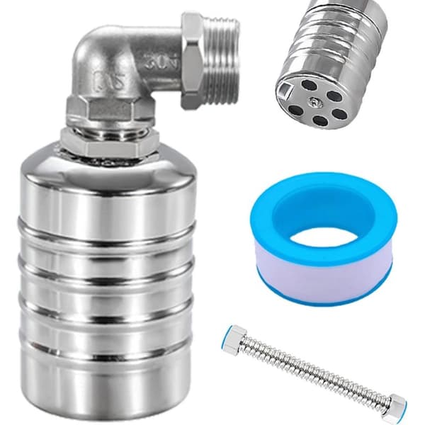 3/4\" Fuldautomatisk flydeventil, 304 rustfrit stål vandstandsreguleringsventil, automatisk vandstandsregulator til vandtanke, swimmingpools