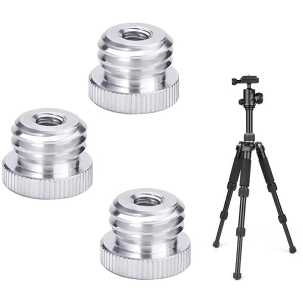 1/4\"-20 til 5/8\"-11 Gevindskrueadapter til 5/8\" Gevind Laser Level Afstandsmåler Stativmontering, 1/4\" Adapter til Mikrofonstativ