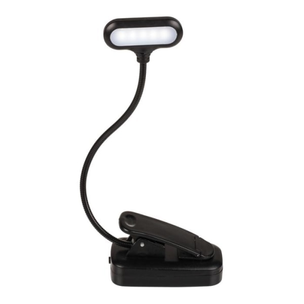 Boklampa - Läslampa / LED-lampa med klämma - Lampa för bok Black 2